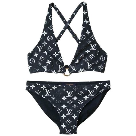 louis vuitton swimsuit bikini|Louis Vuitton high waisted bikini.